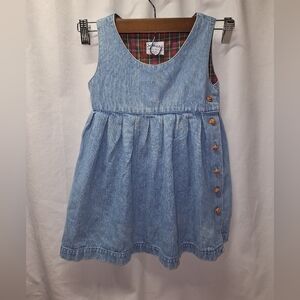 Girls jean dress 100% cotton